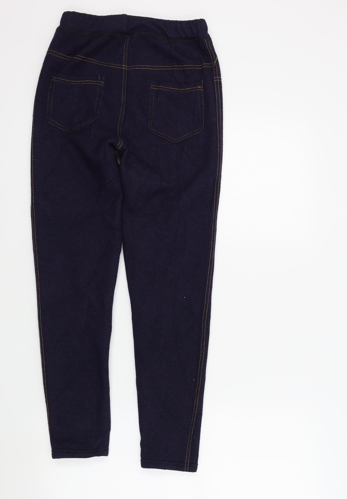 Preworn Girls Blue Colourblock  Skinny Jeans Size L