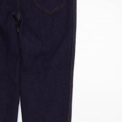 Preworn Girls Blue Colourblock  Skinny Jeans Size L