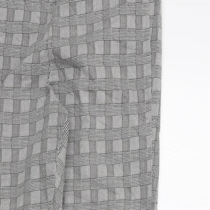 George Womens Grey Check  Trousers  Size 16 L27 in