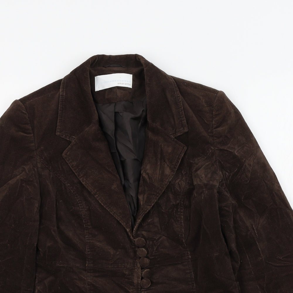 AMARANTO Womens Brown   Jacket  Size 10