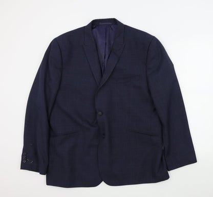 Mens UK Size 46 Taylor & Wright Regular Blue Suit Jacket