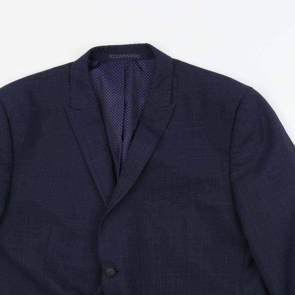 Mens UK Size 46 Taylor & Wright Regular Blue Suit Jacket