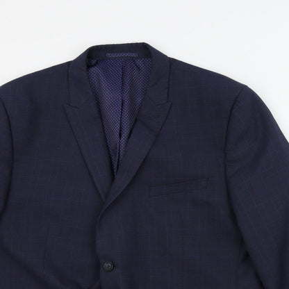 Mens UK Size 46 Taylor & Wright Regular Blue Suit Jacket