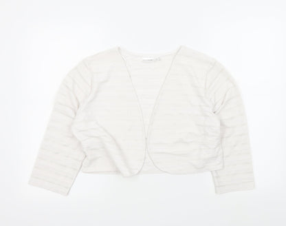 Bodyfit Womens White   Cardigan Jumper Size L