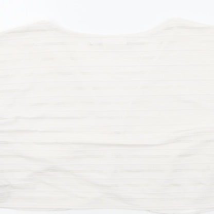 Bodyfit Womens White   Cardigan Jumper Size L