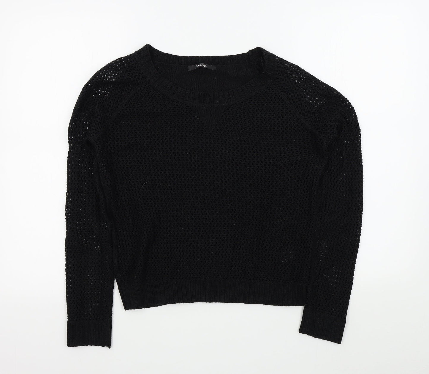 George Womens Black   Pullover Jumper Size 8