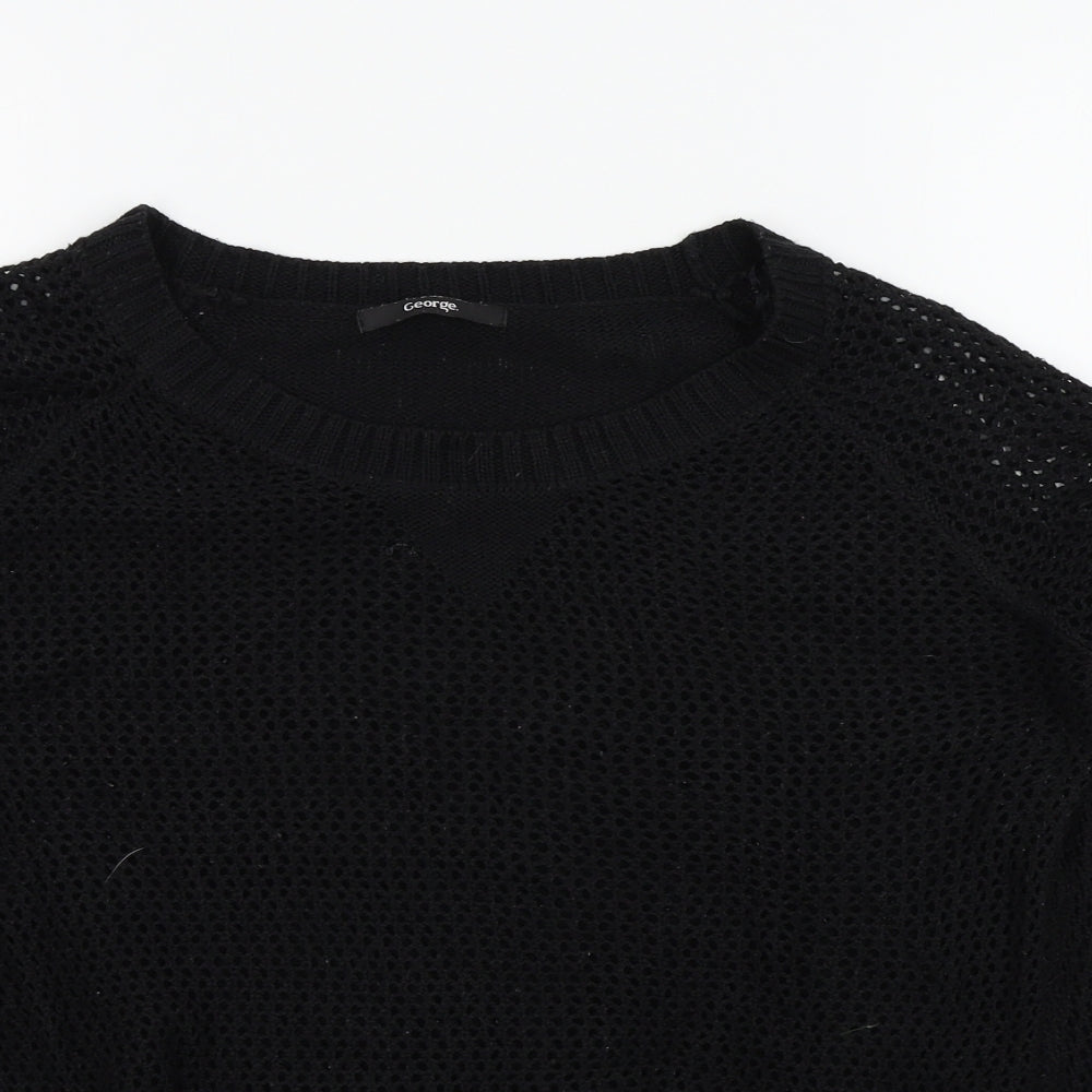 George Womens Black   Pullover Jumper Size 8