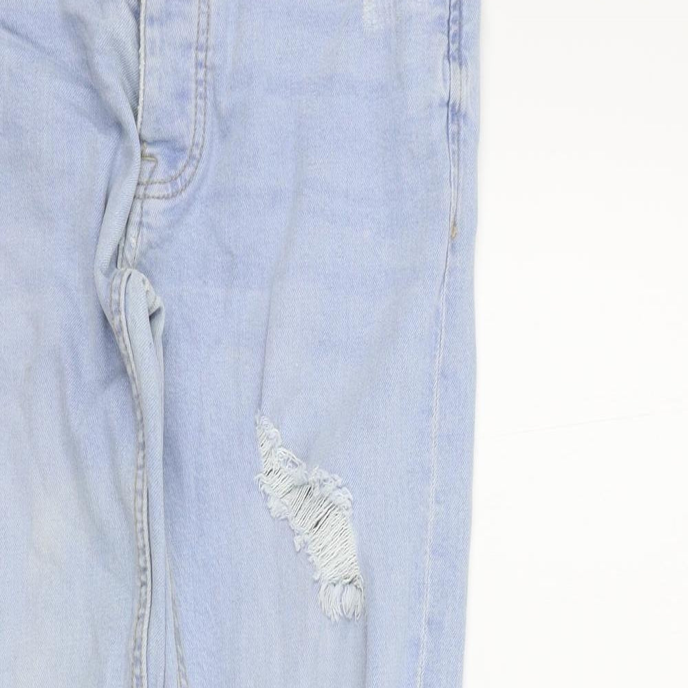 denim&co Womens Blue Houndstooth  Skinny Jeans Size 30 L28 in - DISTRESSED