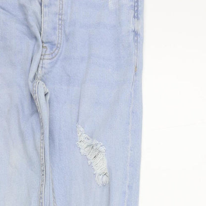 denim&co Womens Blue Houndstooth  Skinny Jeans Size 30 L28 in - DISTRESSED