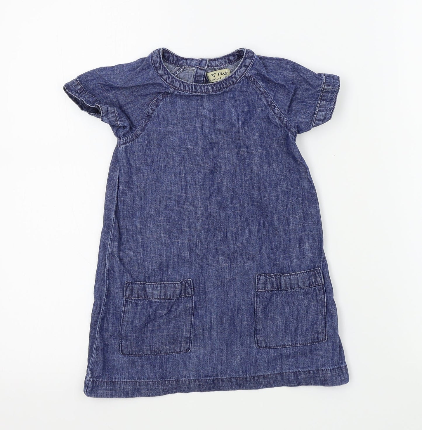 NEXT Girls Blue Colourblock  A-Line  Size 18-24 Months
