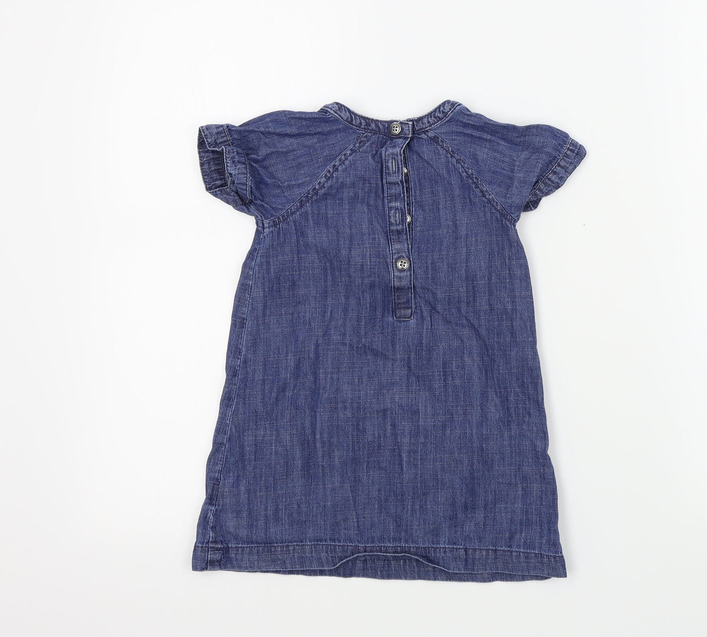 NEXT Girls Blue Colourblock  A-Line  Size 18-24 Months