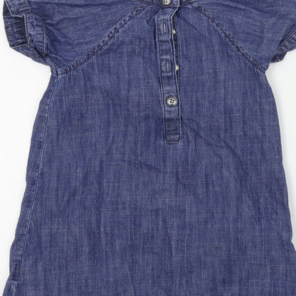 NEXT Girls Blue Colourblock  A-Line  Size 18-24 Months