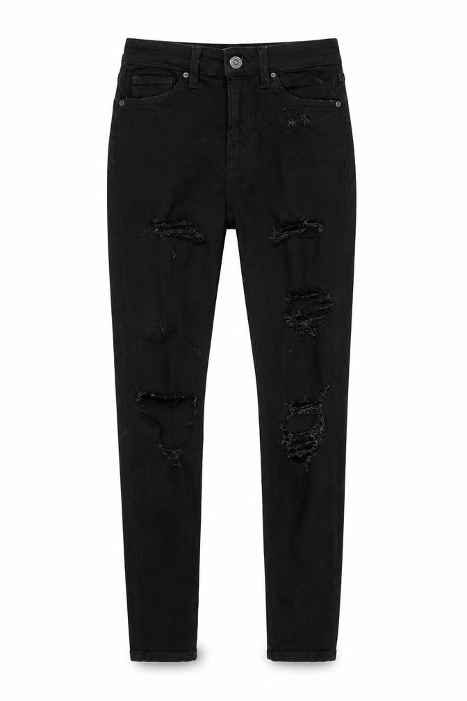Womens UK Size 25 in Topshop Extra-Slim Fit Skinny Black Jeans