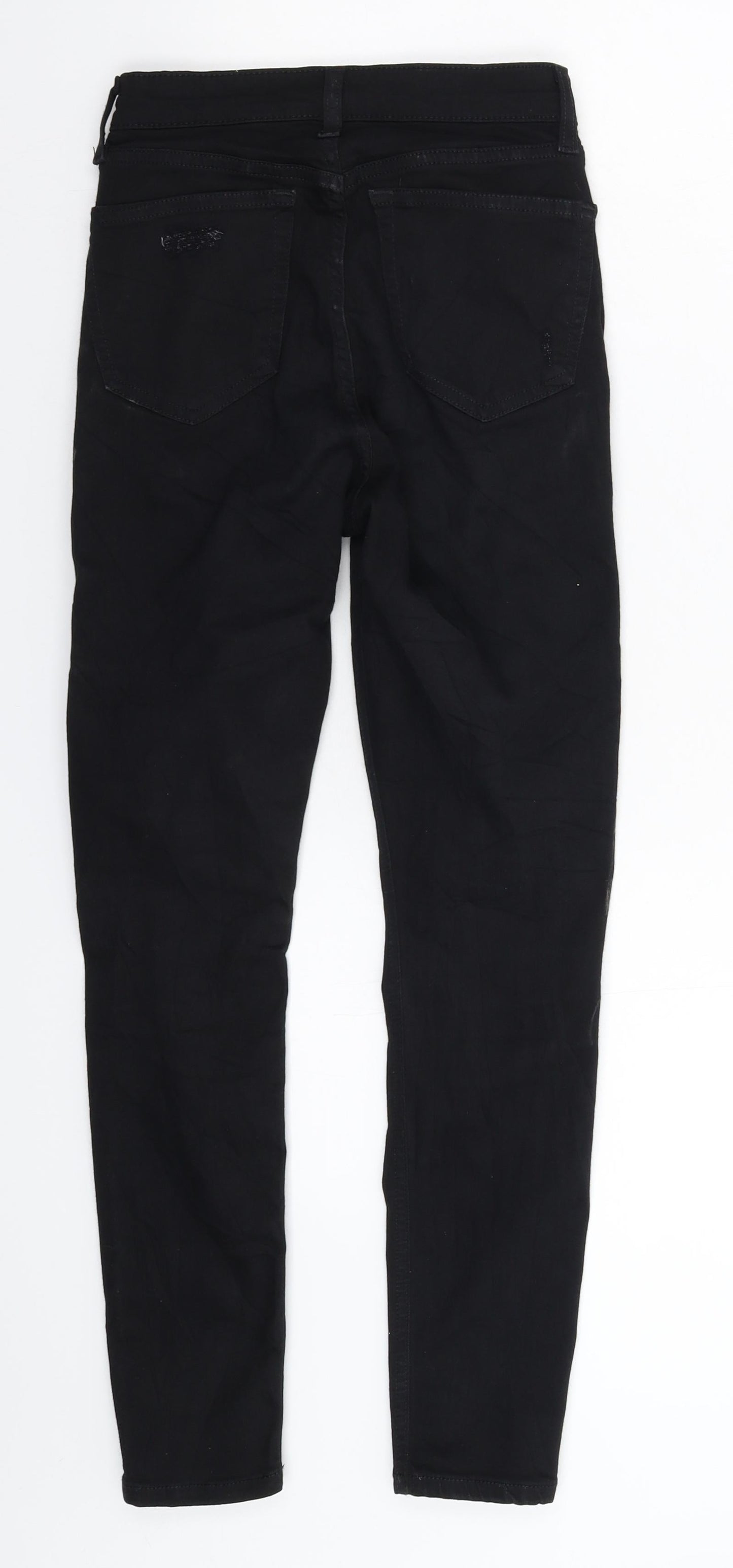 Topshop Womens Black  Denim Skinny Jeans Size 25 in L26 in