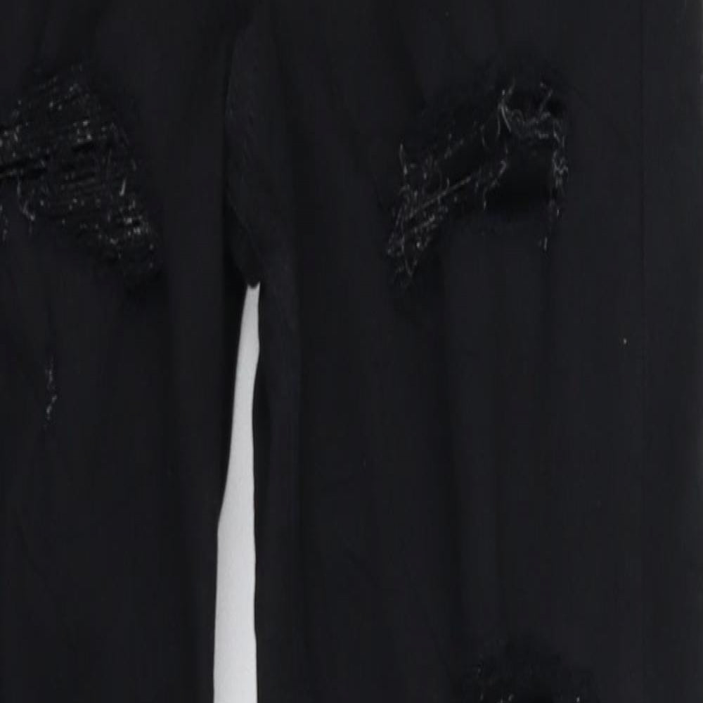 Topshop Womens Black  Denim Skinny Jeans Size 25 in L26 in