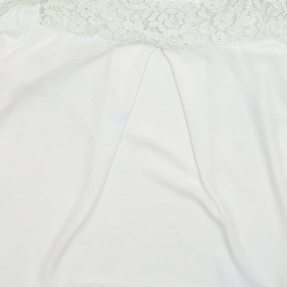 Womens UK Size 10 Preworn White Basic Blouse