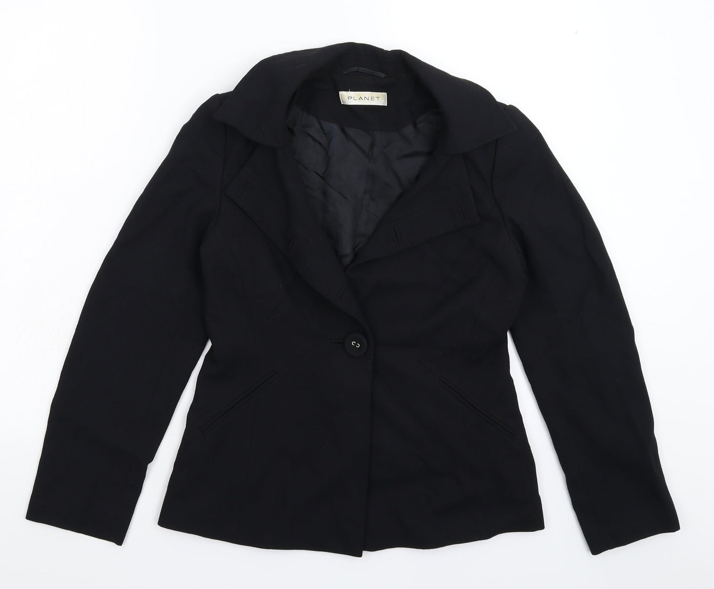 Womens UK Size 6 Planet Regular Blue Suit Jacket