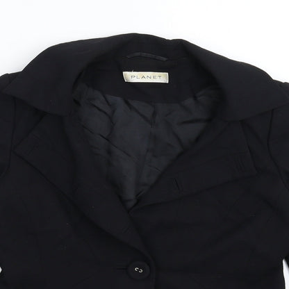 Womens UK Size 6 Planet Regular Blue Suit Jacket