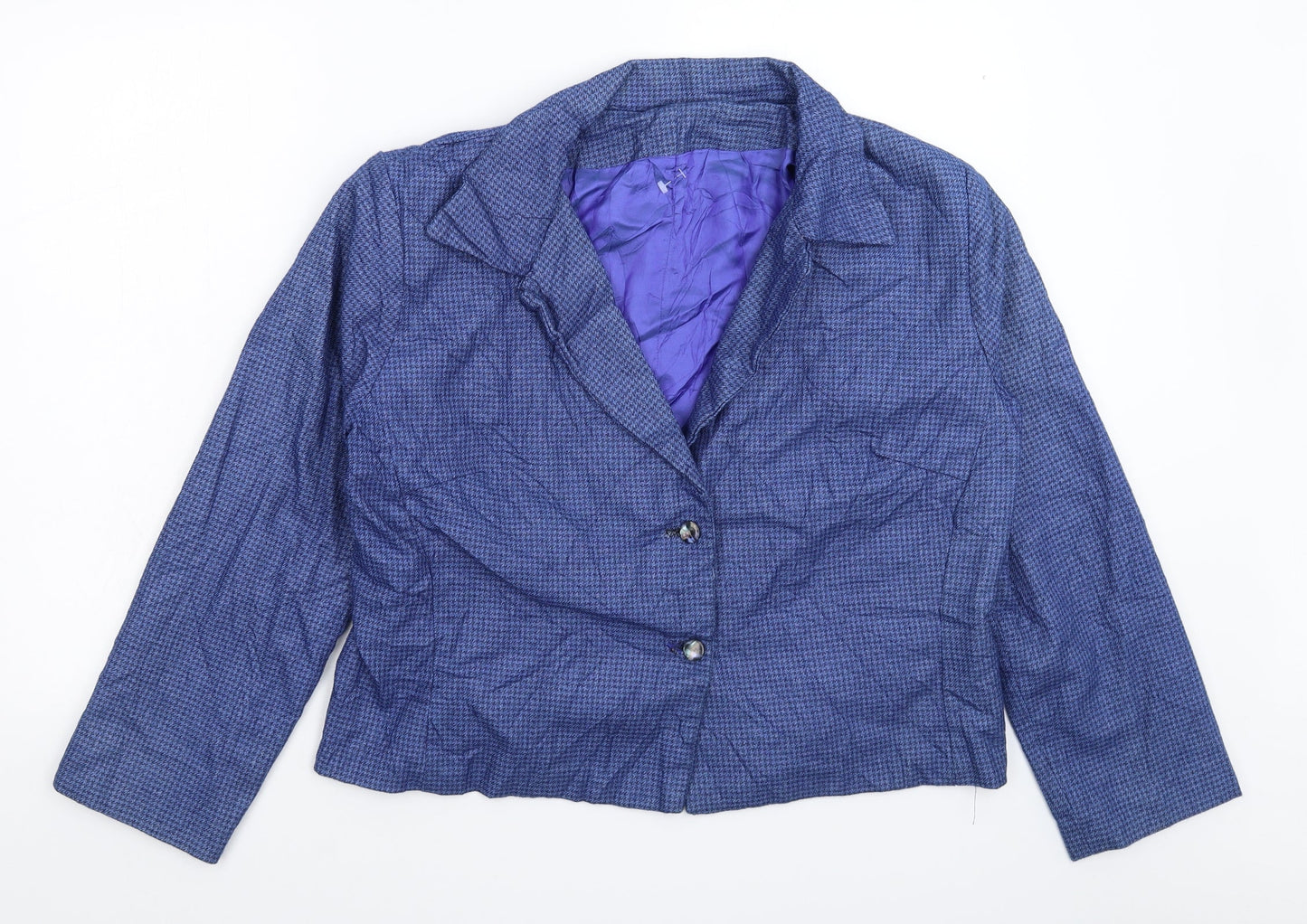 Womens UK Size 16 Preworn Regular Blue Blazer