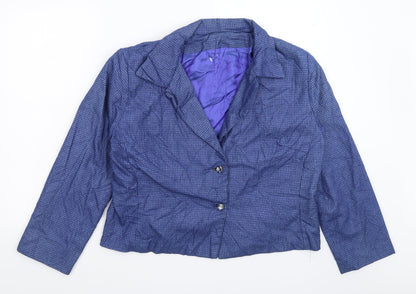 Womens UK Size 16 Preworn Regular Blue Blazer