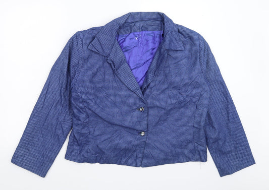 Womens UK Size 16 Preworn Regular Blue Blazer