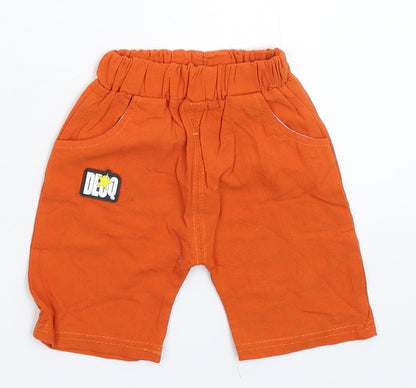Preworn Baby Brown   Cropped Trousers Size 9-12 Months
