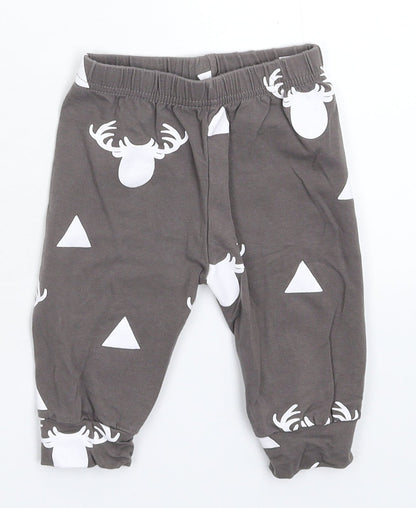 Preworn Baby Grey   Jogger Trousers Size 9-12 Months