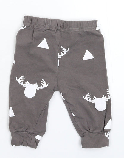 Preworn Baby Grey   Jogger Trousers Size 9-12 Months