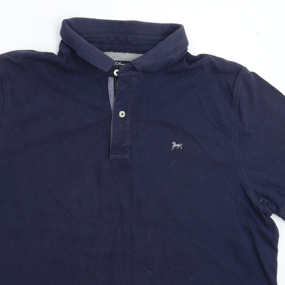 J Hampton Mens Blue    Polo Size XL