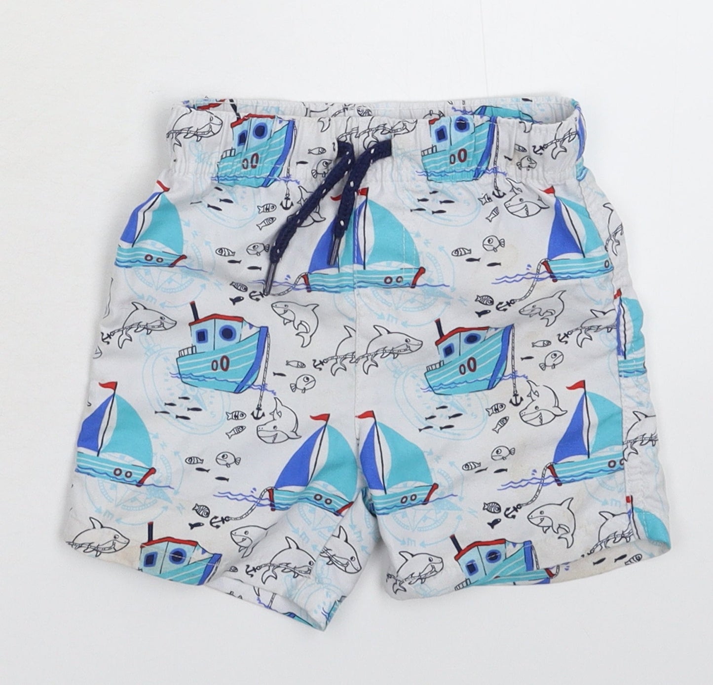 So Cute Baby White   Cropped Trousers Size 12-18 Months  - Shorts
