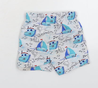 So Cute Baby White   Cropped Trousers Size 12-18 Months  - Shorts