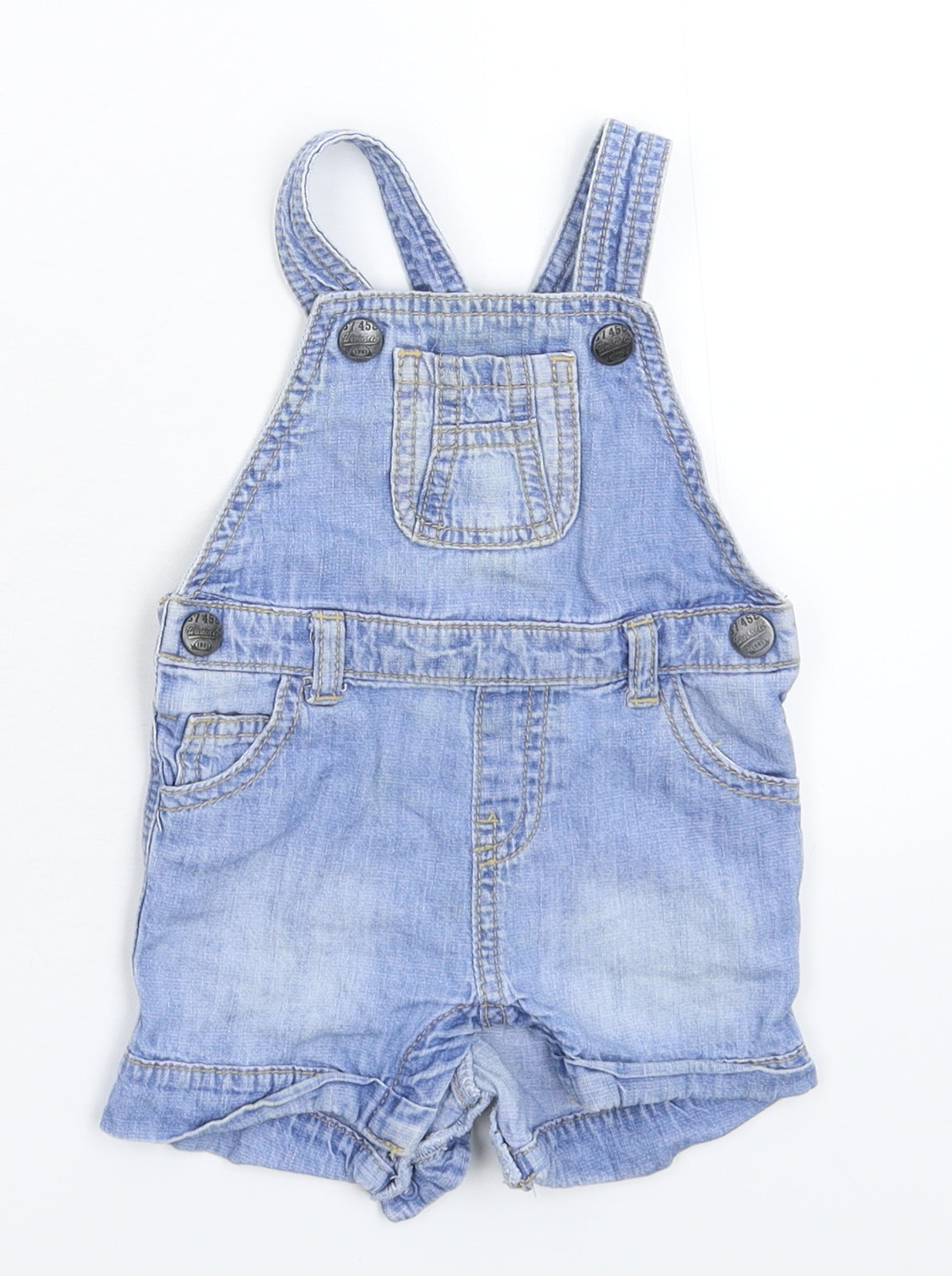 F&F Baby Blue   Dungaree One-Piece Size 3-6 Months