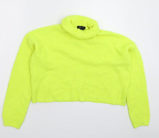 Womens UK Size S New Look Yellow Pullover Jumper