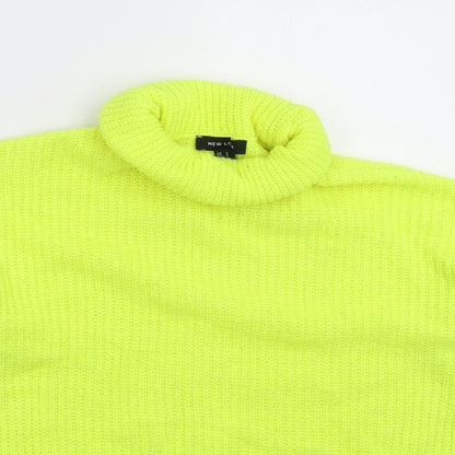 Womens UK Size S New Look Yellow Pullover Jumper