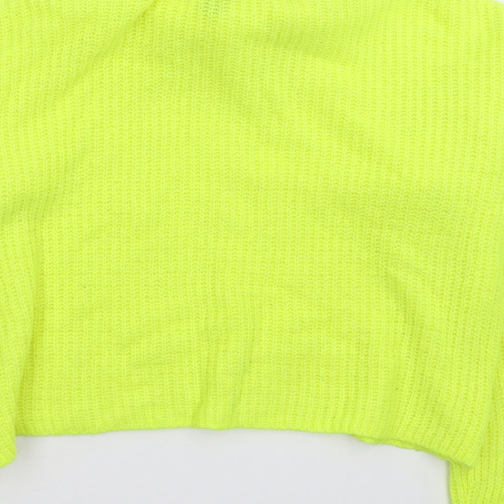 Womens UK Size S New Look Yellow Pullover Jumper