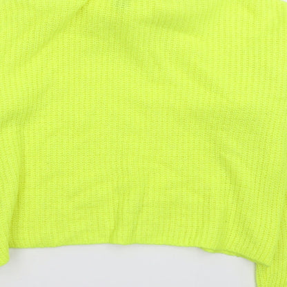 Womens UK Size S New Look Yellow Pullover Jumper