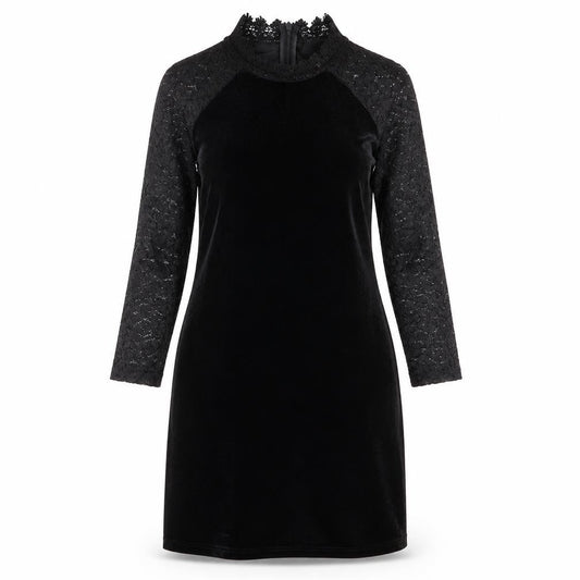 Girls On Film Womens Black Floral  A-Line  Size 10