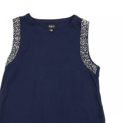 A&G Womens Blue   Basic Tank Size 10