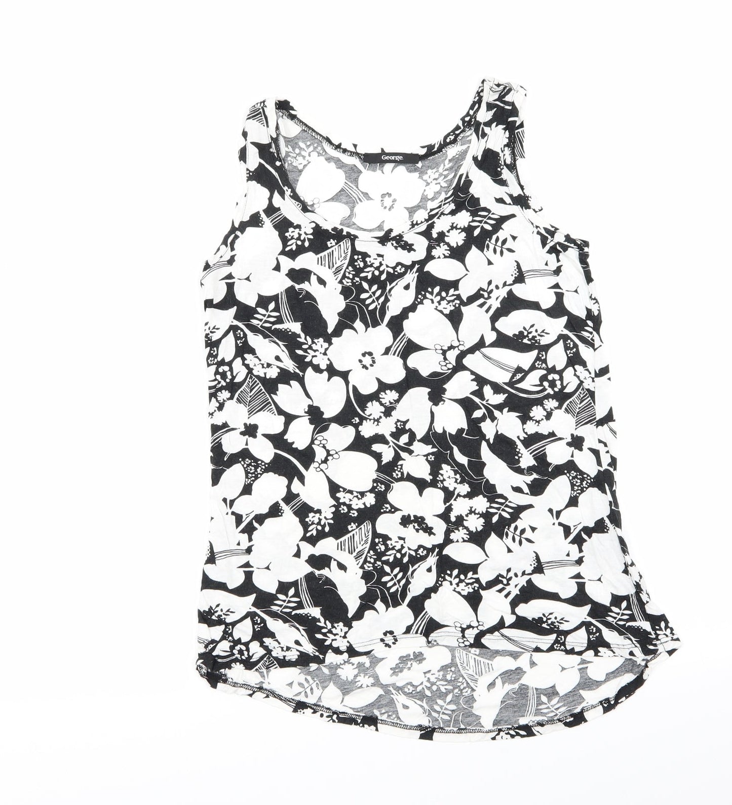 Asda George Womens Multicoloured Floral  Basic Tank Size 8