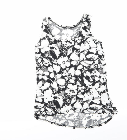 Asda George Womens Multicoloured Floral  Basic Tank Size 8
