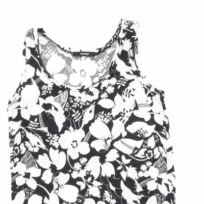Asda George Womens Multicoloured Floral  Basic Tank Size 8
