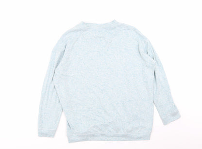 Womens UK Size 10 M&S Blue Basic T-Shirt