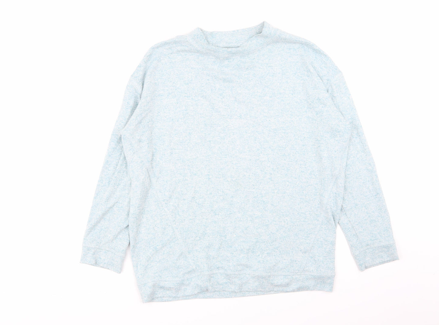 Womens UK Size 10 M&S Blue Basic T-Shirt