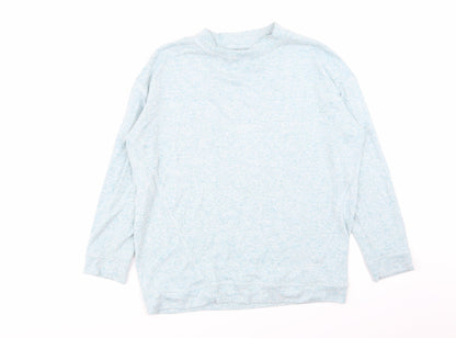 Womens UK Size 10 M&S Blue Basic T-Shirt