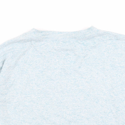 Womens UK Size 10 M&S Blue Basic T-Shirt