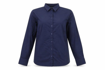 Womens UK Size 12 Premier Blue Basic Button-Up