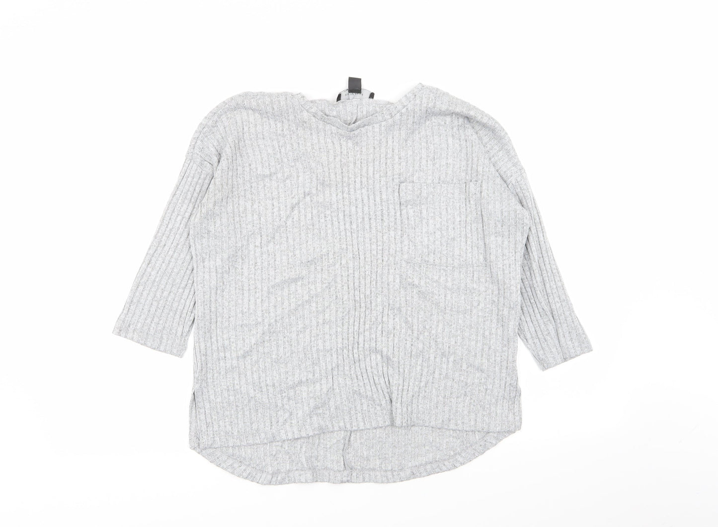 Primark Womens Grey   Basic T-Shirt Size 4