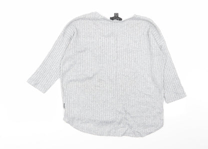 Primark Womens Grey   Basic T-Shirt Size 4