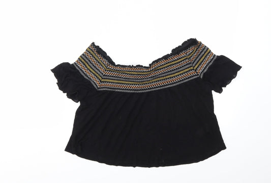 Primark Womens Black   Basic T-Shirt Size 8