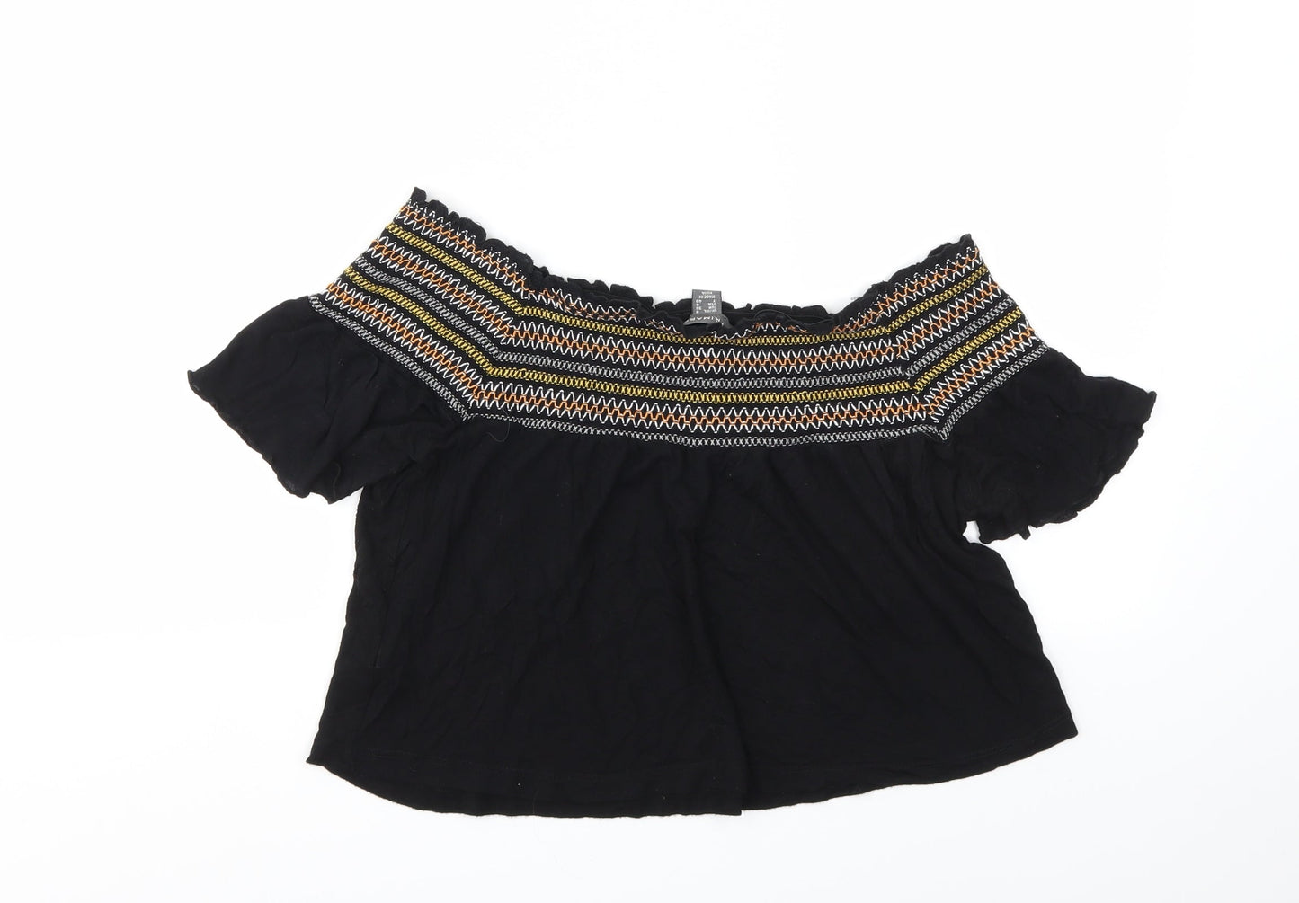 Primark Womens Black   Basic T-Shirt Size 8